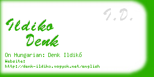 ildiko denk business card