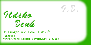 ildiko denk business card